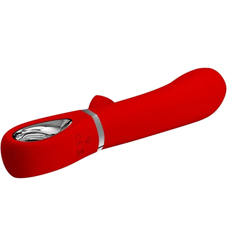 Vibromasseur Silicone Rouge 7 Fonctions Stimulation Point G