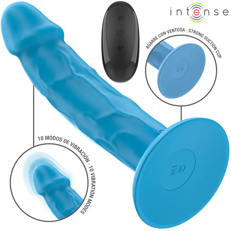 Vibromasseur Silicone attendu Bleu Intense