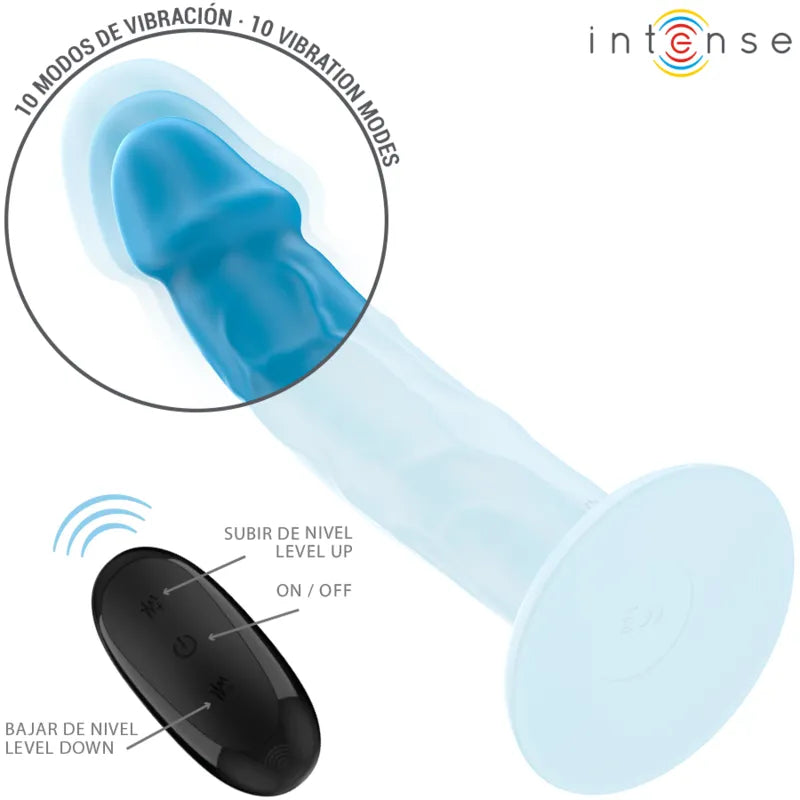 Vibromasseur Silicone attendu Bleu Intense
