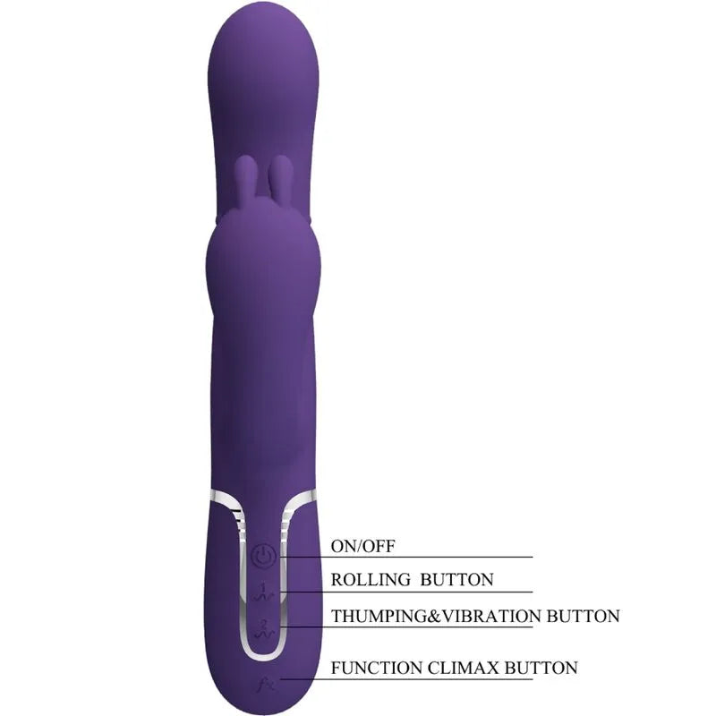 Vibromasseur Silicone Triple Stimulation Puissant