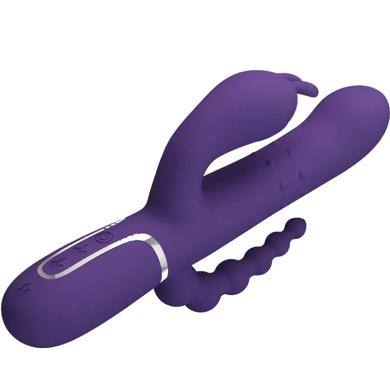 Vibromasseur Silicone Triple Stimulation Puissant