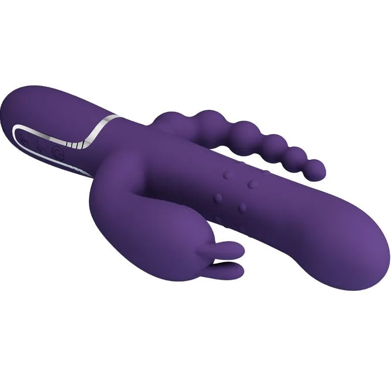 Vibromasseur Silicone Triple Stimulation Puissant
