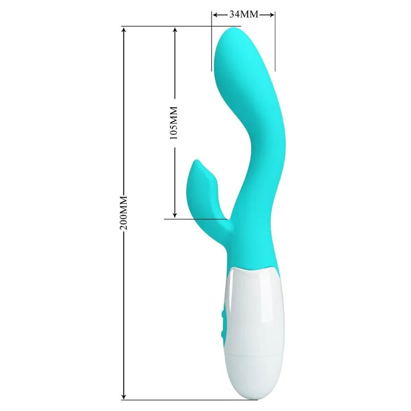 Vibromasseur Silicone Vert Aqua Puissant