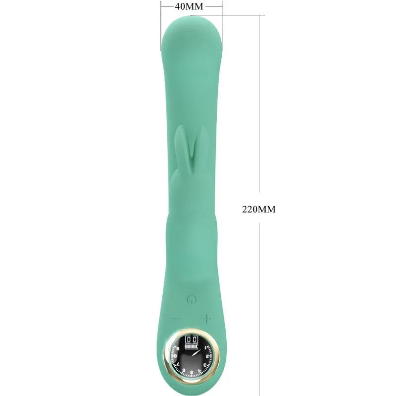 Vibromasseur Silicone Vert Stimulation Point G Et Clitoris