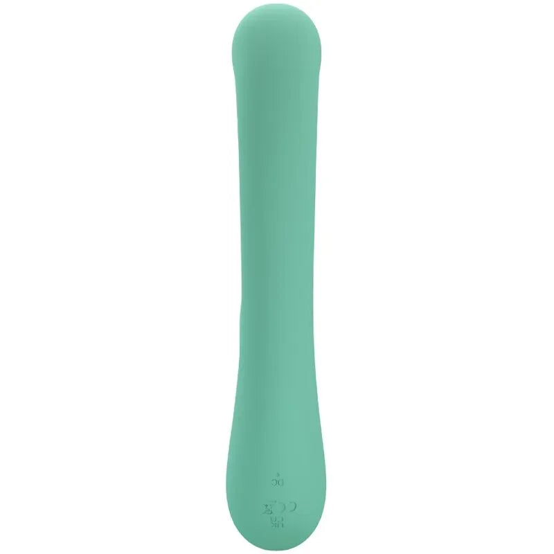 Vibromasseur Silicone Vert Stimulation Point G Et Clitoris