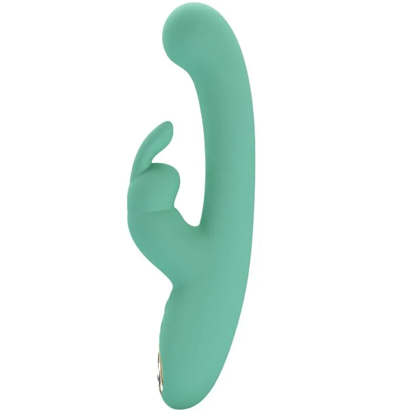Vibromasseur Silicone Vert Stimulation Point G Et Clitoris