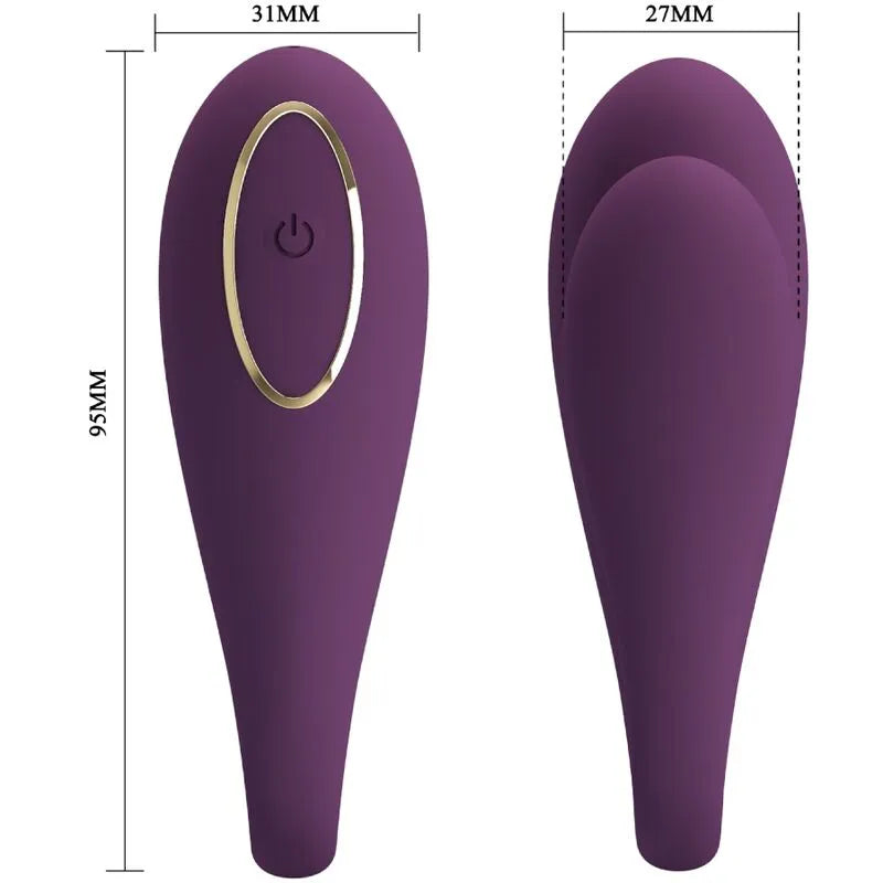 Vibromasseur Silicone Violet 12 Fonctions Rechargeable