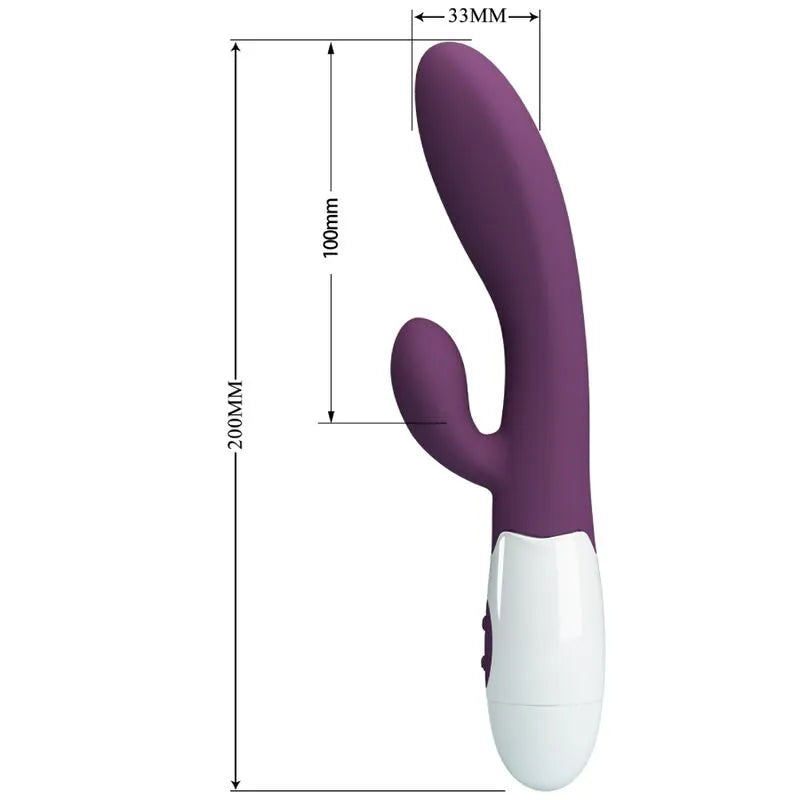 Vibromasseur Silicone Violet Multi-Vibrations 30 Fonctions