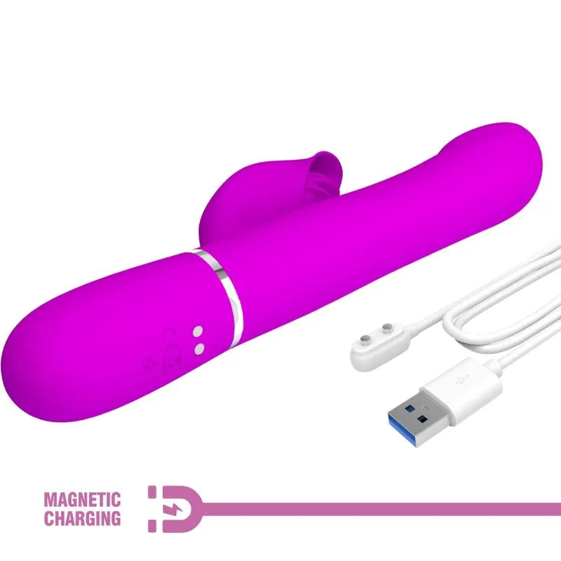 Vibromasseur Silicone Violet Pretty Love Rabbit