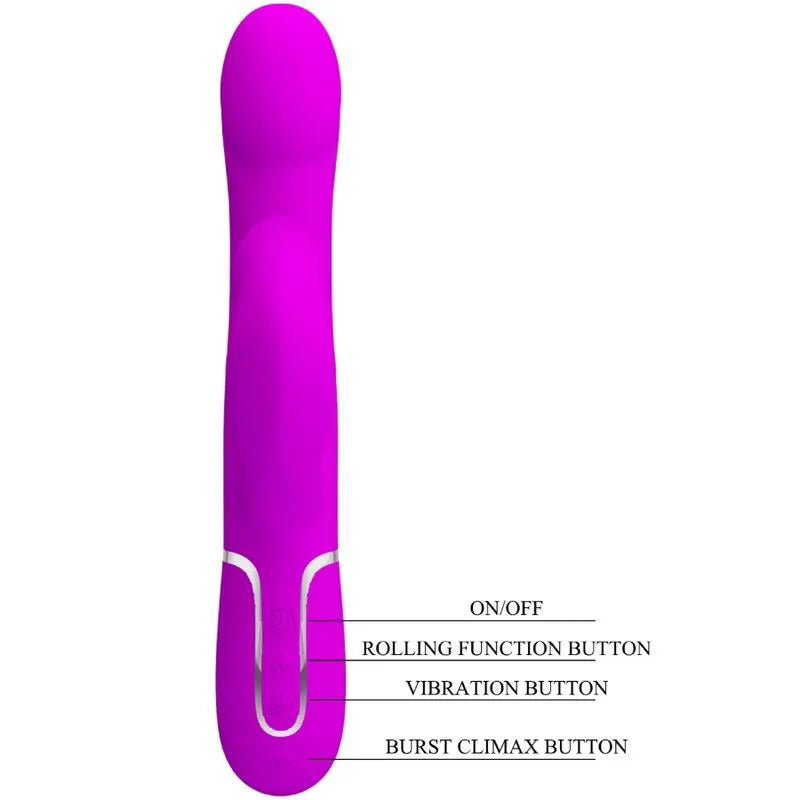 Vibromasseur Silicone Violet Pretty Love Rabbit