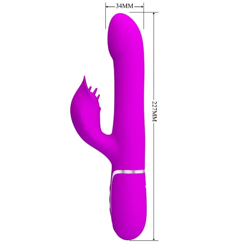 Vibromasseur Silicone Violet Pretty Love Rabbit