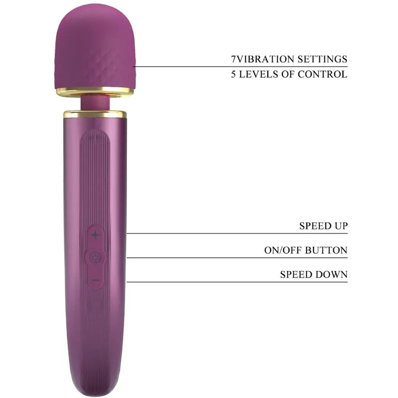 Vibromasseur Silicone Violet Puissant Rechargeable