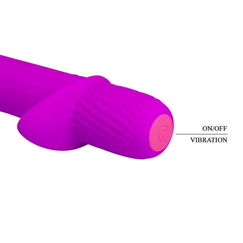 Vibromasseur Silicone Violet Rechargeable 12 Vibrations