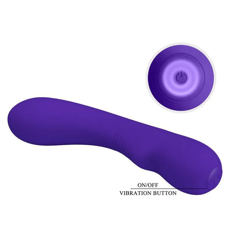 Vibromasseur Silicone Violet Rechargeable 12 Vibrations