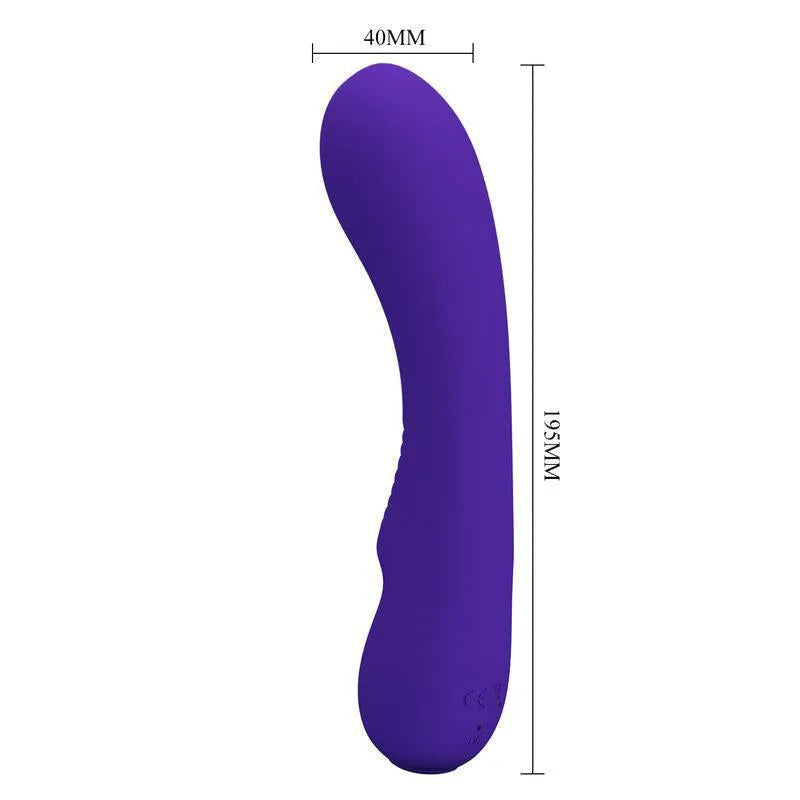 Vibromasseur Silicone Violet Rechargeable 12 Vibrations