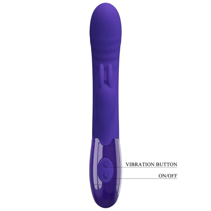 Vibromasseur Silicone Violet Rechargeable 30 Fonctions