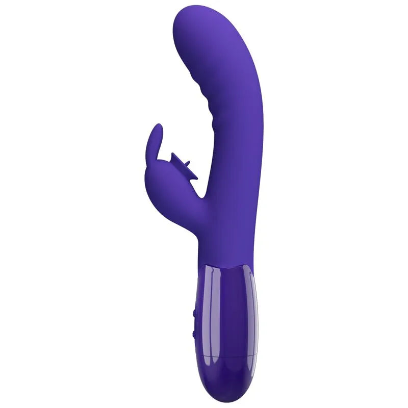Vibromasseur Silicone Violet Rechargeable 30 Fonctions