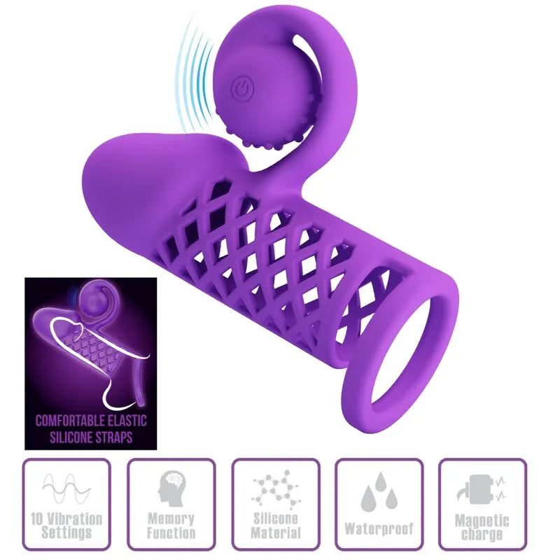 Vibromasseur Silicone Violet Rechargeable Pour Femmes