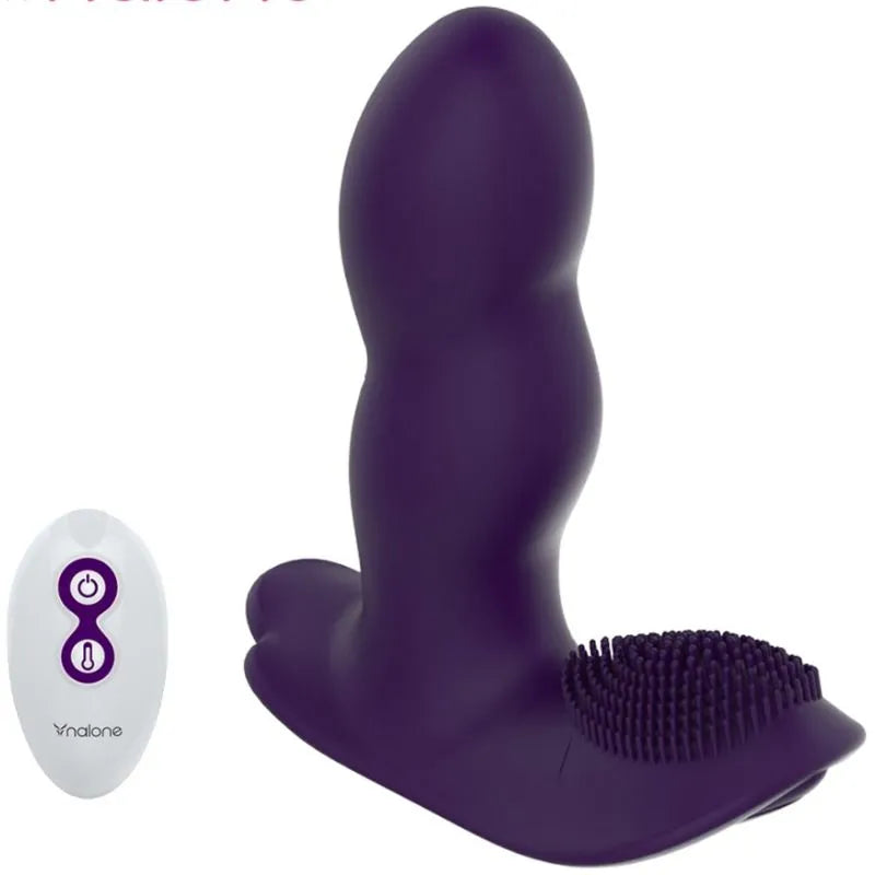 Vibromasseur Télécommandé Silicone Rose Élégant