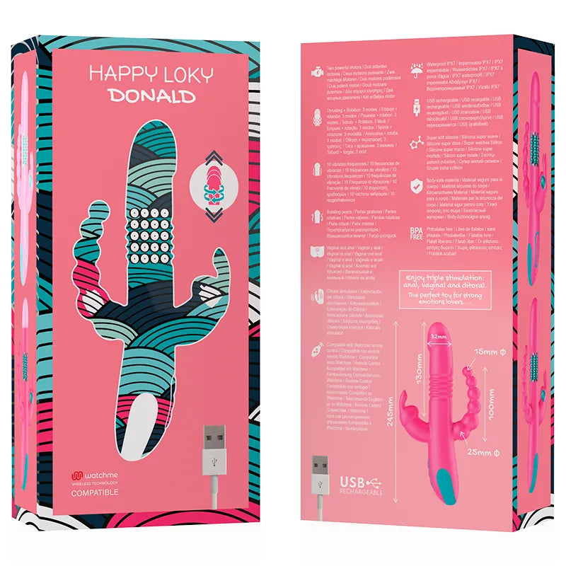 Vibromasseur Triple Stimulation Silikon Télécommandé