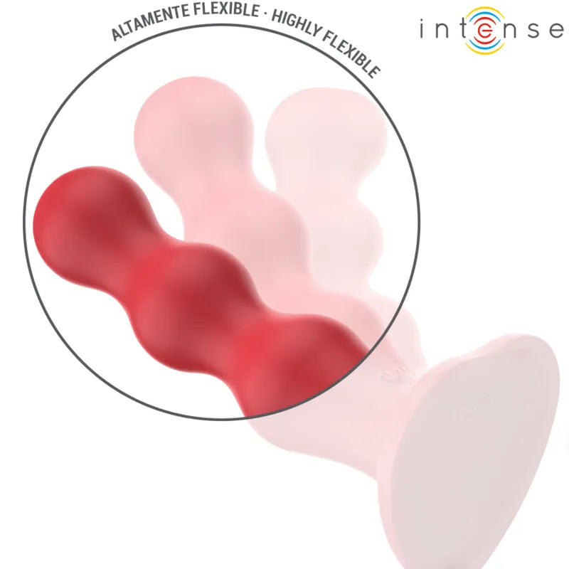 Vibromasseur Ventouse Silicone Rouge imprimé