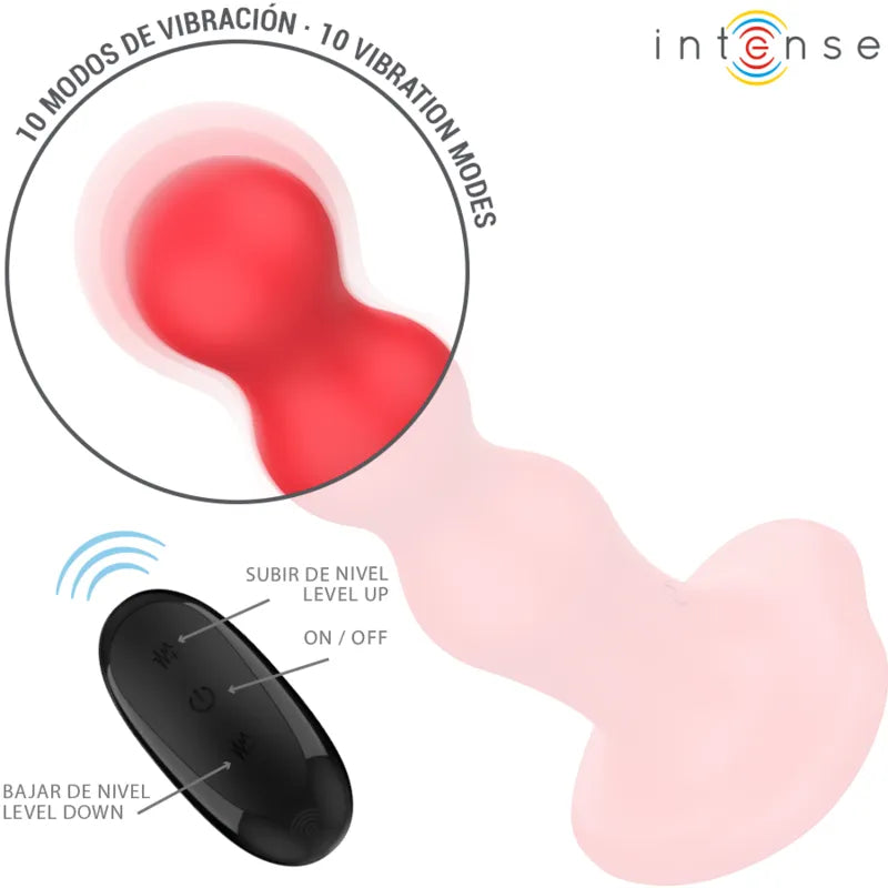 Vibromasseur Ventouse Silicone Rouge imprimé