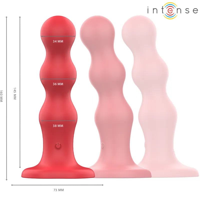 Vibromasseur Ventouse Silicone Rouge imprimé