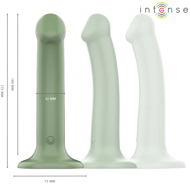Vibromasseur Vert étalé En Silicone Avec Télécommande