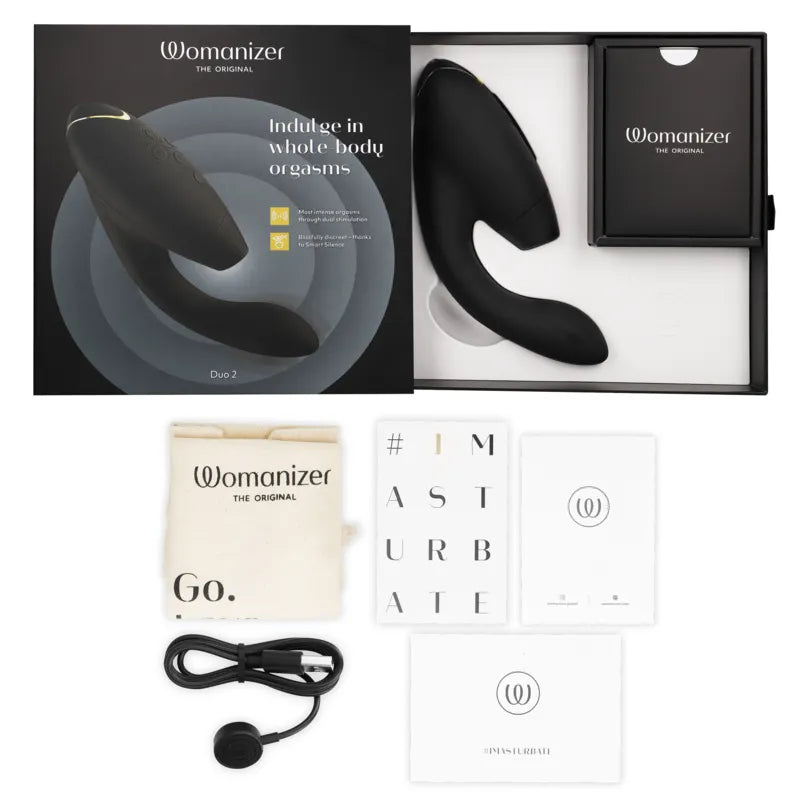 Womanizer Duo 2 Vibromasseur Stimulation Clitoridienne Et Point G