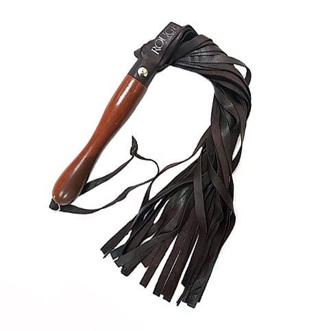 Wooden Handle Leather Flogger