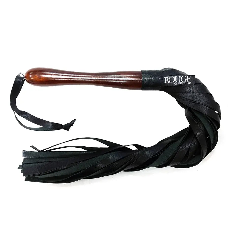 Wooden Handle Leather Flogger