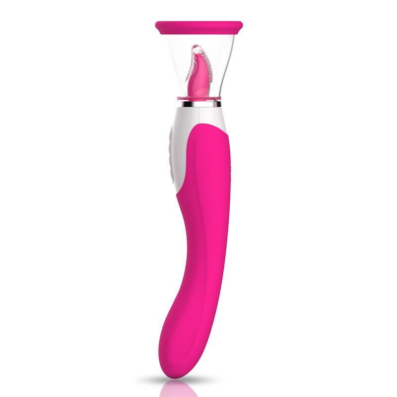 LUSTY AGE Sucking Vibrator With Tongue G-bliss O-maker Toy
