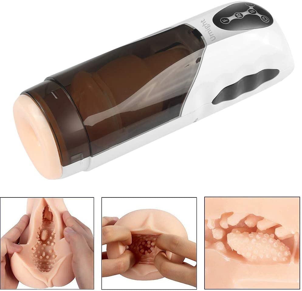Retractable Heating Voice Penis Wrapped Suck