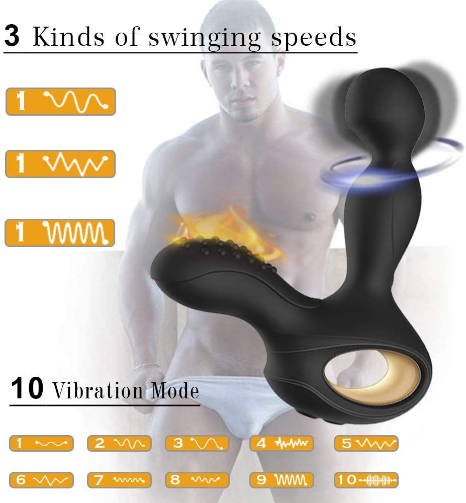 Wireless Heating Prostate Massager Anal Sex Toy