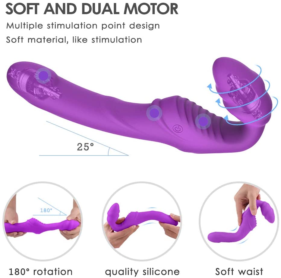 Double Head G-Spot Stimulate Clitoris Realistic Dildo Lesbian Vibrator G-bliss O-maker Toy