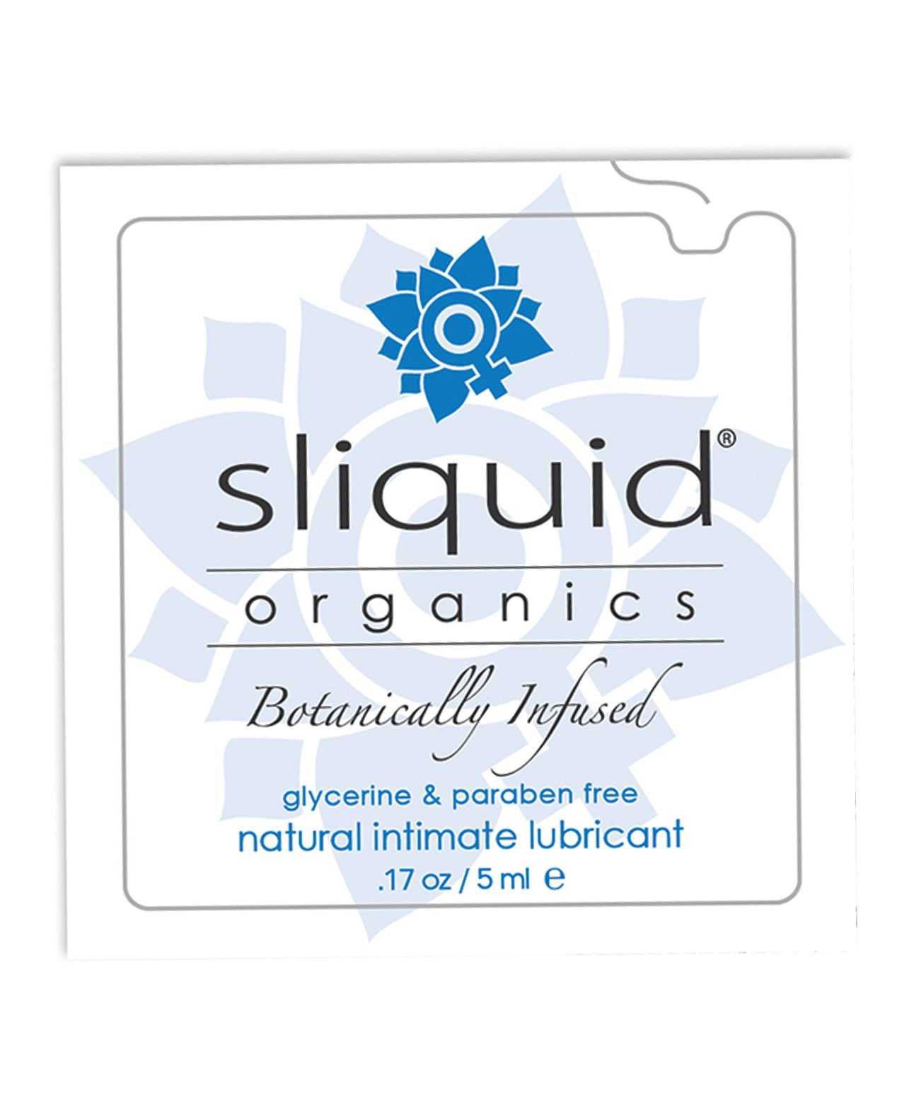 Lubrifiant intime naturel Sliquid Organics - Oreiller de 0,17 oz