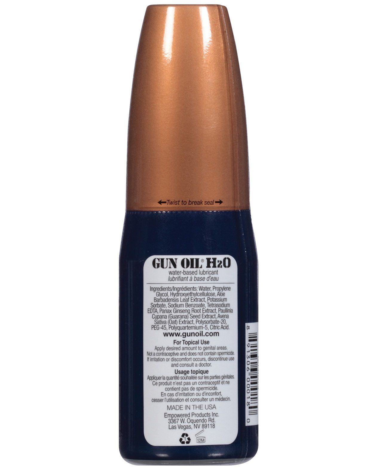 Huile pour armes à feu H2O - 4 oz