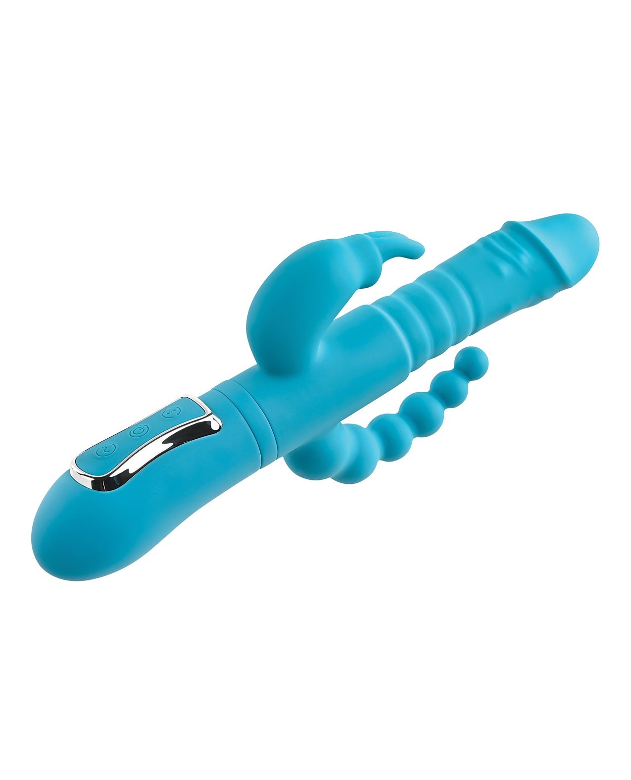 Adam & Eve Eve's Thrusting Triple Joy Rabbit - Teal BKC Adam & Eve Eve's Thrusting Triple Joy Rabbit - Teal BKC
