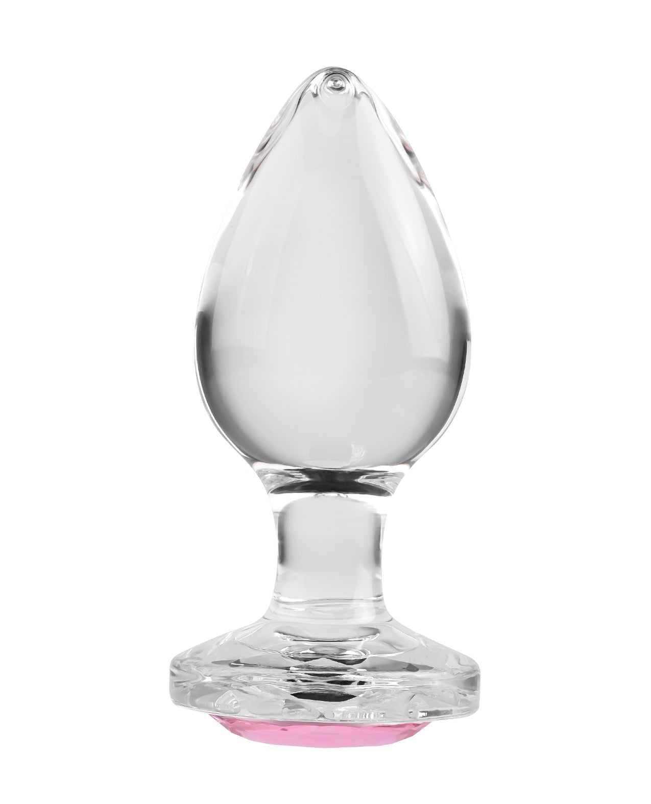 Plug anal en verre rose Adam &amp; Eve - Grand