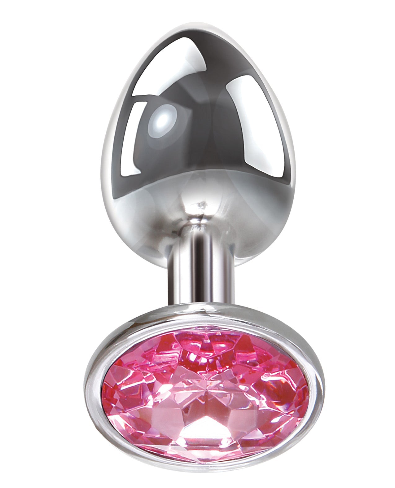 Adam &amp; Eve Pink Gem Analplug Klein - Silber/Pink