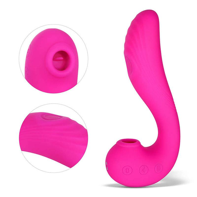ANGEL 3 in 1 Clitoral Sucking Licking and G Spot Vibrator