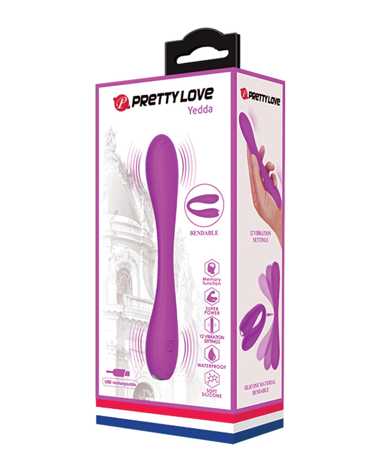 Pretty Love Yedda biegsamer Vibrator - Fuchsia