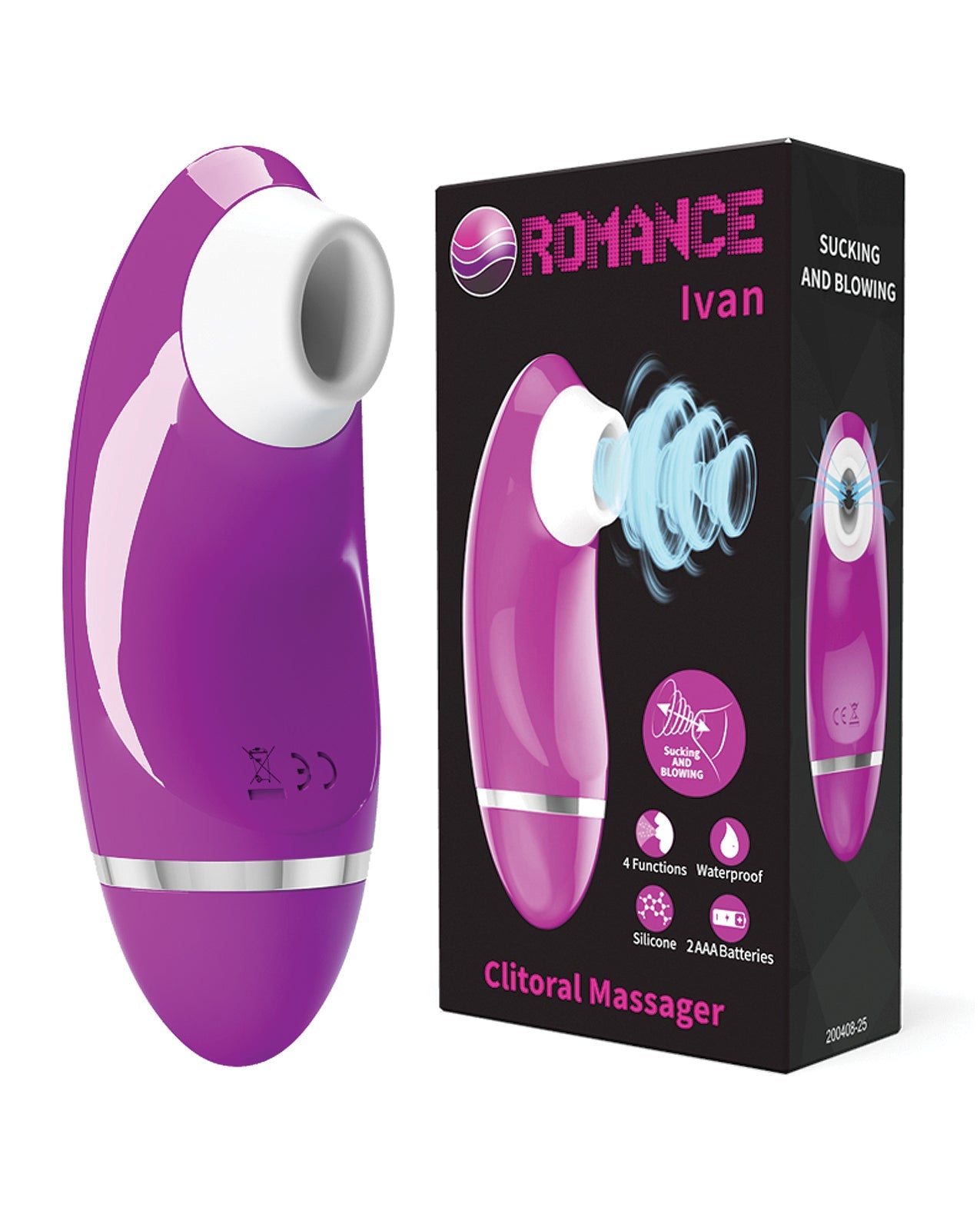 Pretty Love Romance Ivan Sucking Klitorismassagegerät - Fuchsia