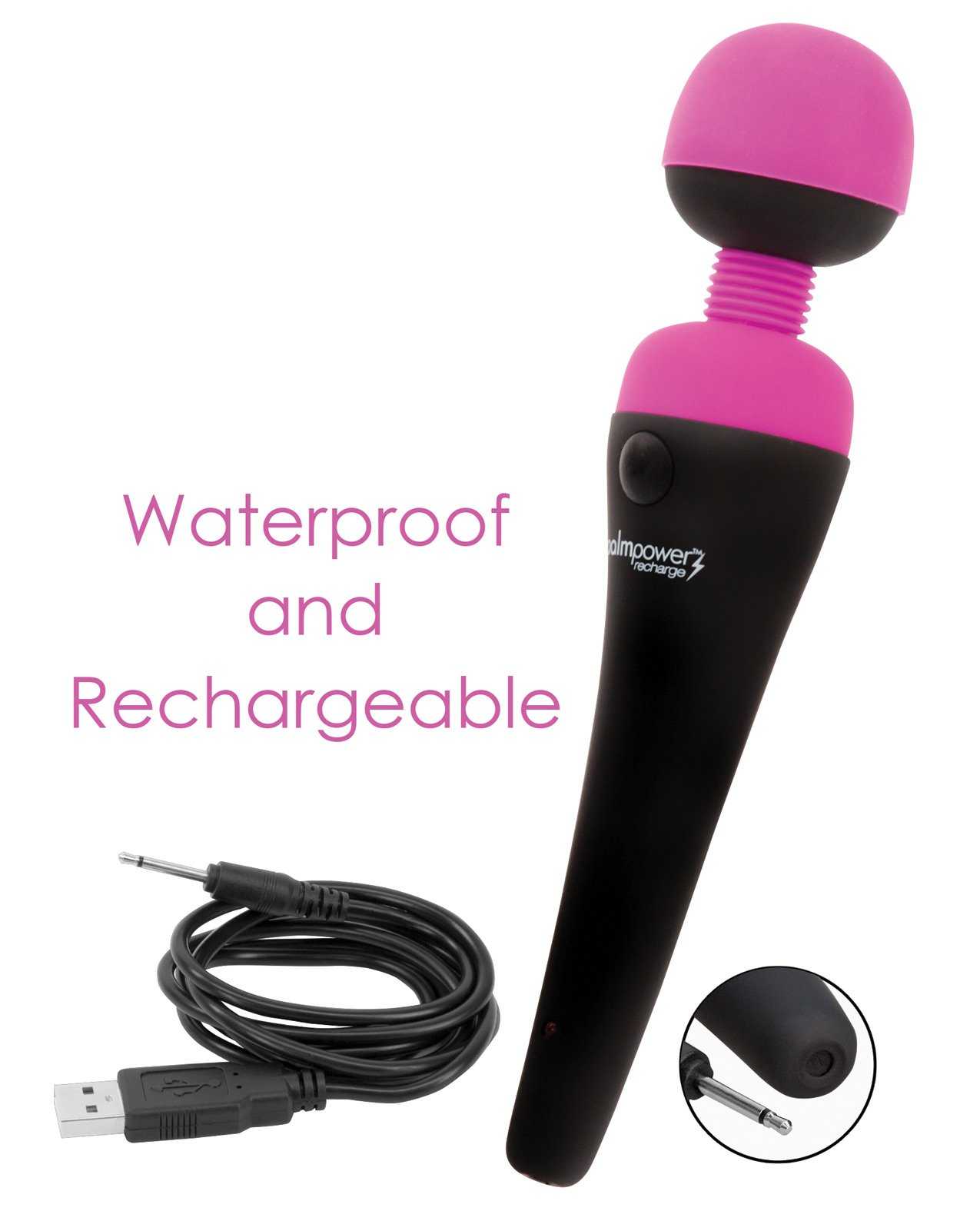 Palm Power Waterproof Rechargeable Massager