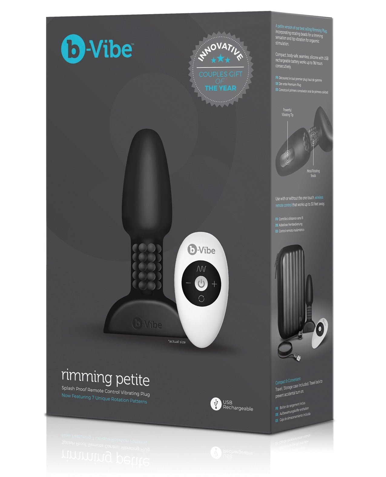 b-Vibe Petite Rimming Plug - Schwarz