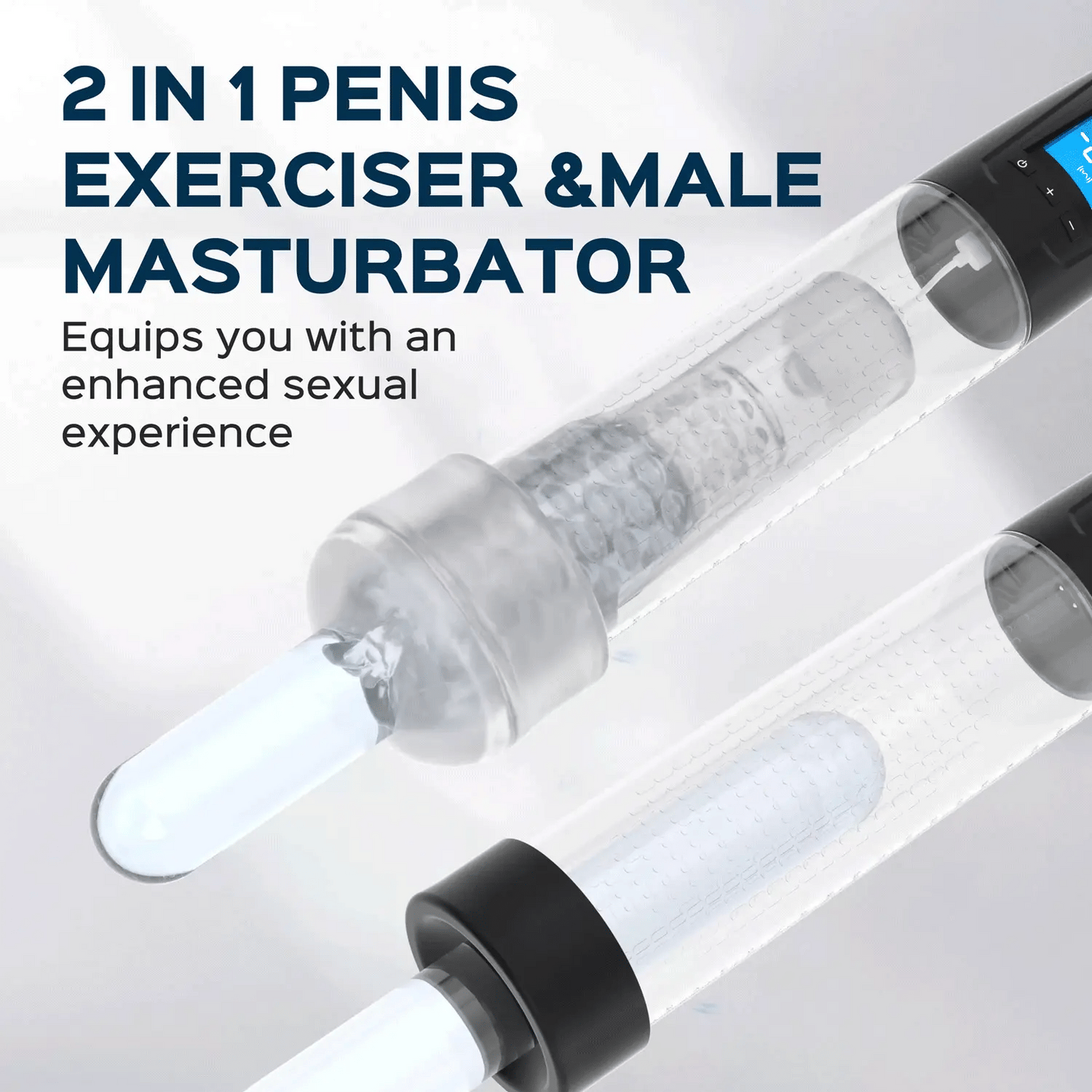 CALVIN Suction Penis Enlargement Pump Vibrating Suction Male Masturbator