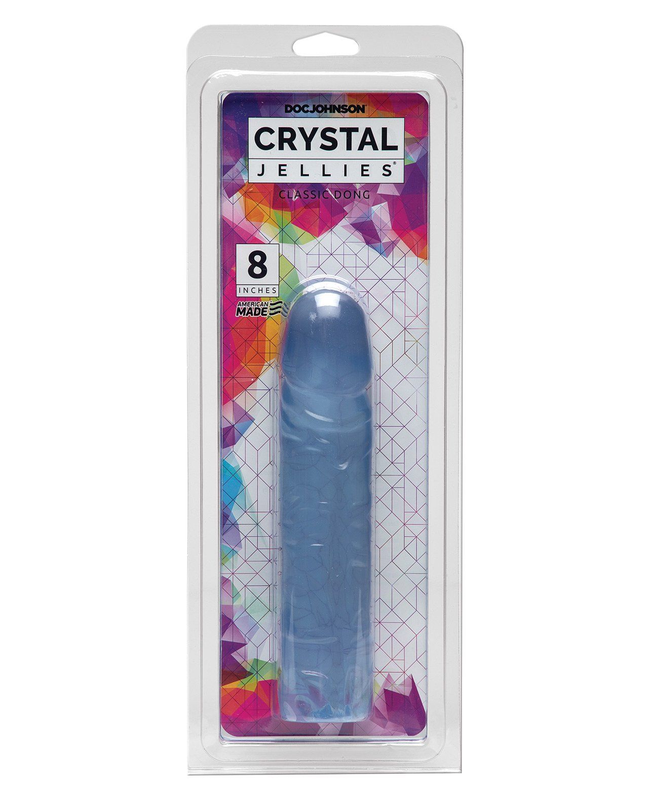 Gode ​​classique Crystal Jellies 8" - Transparent