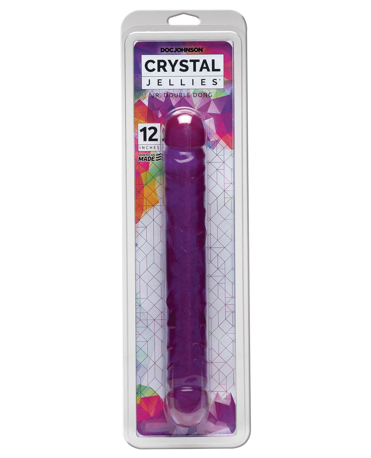 Crystal Jellies 12" Jr. Doppeldildo - Lila