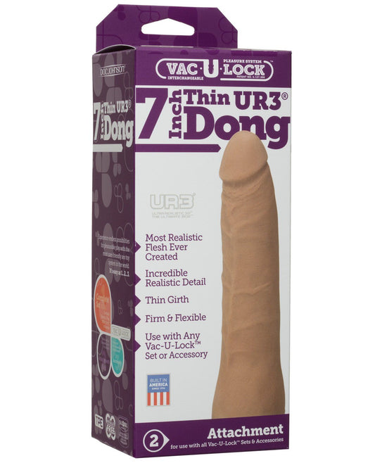 Vac-U-Lock 7" Ultraskyn Dong - Brown