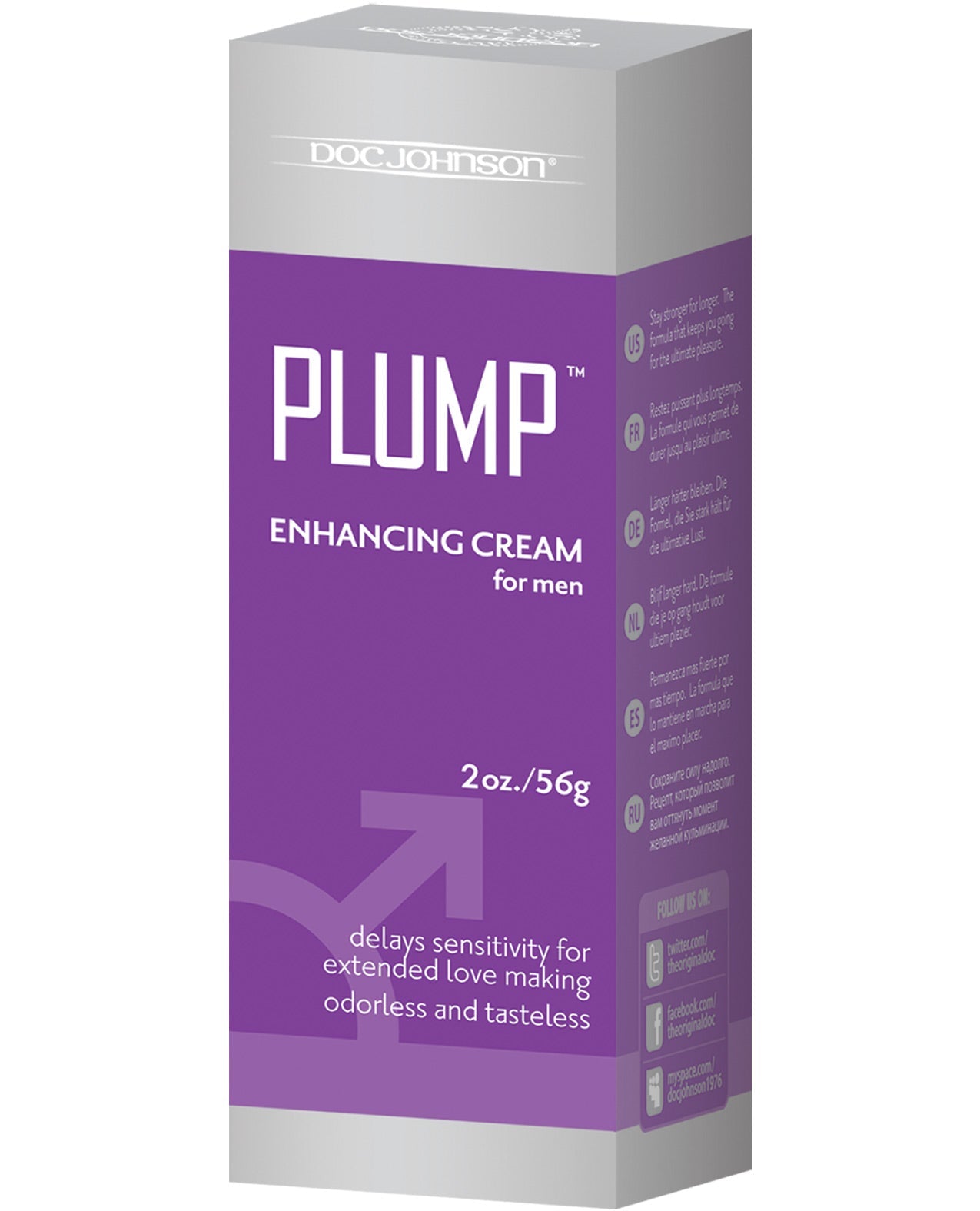 Plump Enhancement Cream for Men - 2 oz Tube